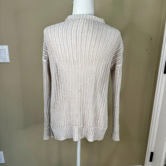 MIAMI Boutique Open Weave Knit Sweater Cardigan with Shoulder Detail - small - Picture 8 of 13